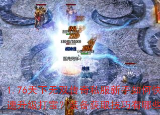 1.76天下无双传奇私服新手如何快速升级打宝?装备获取技巧有哪些? 1.76天下无双传奇私服新手如何快速升级打宝?装备获取技巧有哪些?