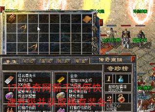 176传奇网新手如何快速升级并获取稀有装备? 176传奇网新手如何快速升级并获取稀有装备?