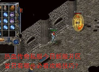 热血传奇私服今日新服开区首日有哪些必看攻略技巧? 热血传奇私服今日新服开区首日有哪些必看攻略技巧?