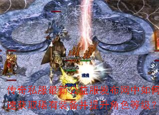 传奇私服最新公益服发布网中如何快速获取稀有装备并提升角色等级? 传奇私服最新公益服发布网中如何快速获取稀有装备并提升角色等级?