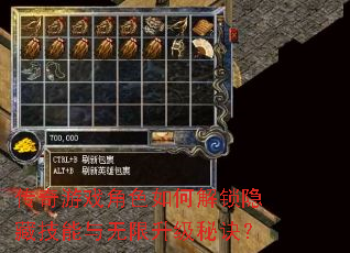 传奇游戏角色如何解锁隐藏技能与无限升级秘诀? 传奇游戏角色如何解锁隐藏技能与无限升级秘诀?