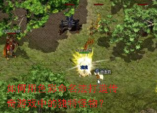 如何用色彩命名法打造传奇游戏中的独特怪物? 如何用色彩命名法打造传奇游戏中的独特怪物?