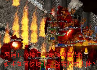网通1.76精品传奇强势回归?新手如何快速上手称霸玛法大陆? 网通1.76精品传奇强势回归?新手如何快速上手称霸玛法大陆?
